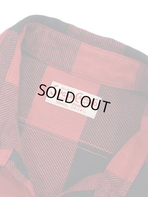 画像8: 【 SUGAR CANE（シュガーケン） 】　ツイルチェックワークシャツ [ L/S TWILL CHECK WORK SHIRT ] [ RED ]