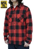 【 SUGAR CANE（シュガーケン） 】　ツイルチェックワークシャツ [ L/S TWILL CHECK WORK SHIRT ] [ RED ]