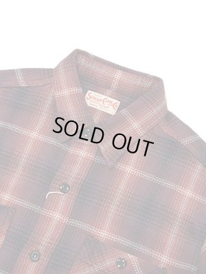 画像3: 【 SUGAR CANE（シュガーケン） 】　ツイルチェックワークシャツ [ L/S TWILL CHECK WORK SHIRT ] [ RED ]
