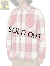 【 SUGAR CANE（シュガーケン） 】　ツイルチェックワークシャツ [ L/S TWILL CHECK WORK SHIRT ] [ RED ]