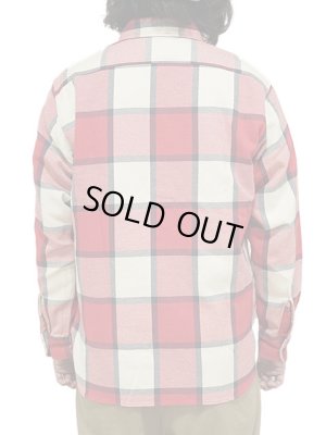 画像2: 【 SUGAR CANE（シュガーケン） 】　ツイルチェックワークシャツ [ L/S TWILL CHECK WORK SHIRT ] [ RED ]