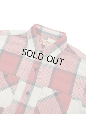 画像3: 【 SUGAR CANE（シュガーケン） 】　ツイルチェックワークシャツ [ L/S TWILL CHECK WORK SHIRT ] [ RED ]
