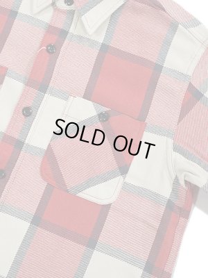 画像4: 【 SUGAR CANE（シュガーケン） 】　ツイルチェックワークシャツ [ L/S TWILL CHECK WORK SHIRT ] [ RED ]