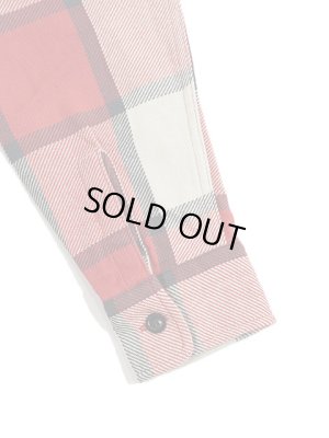 画像6: 【 SUGAR CANE（シュガーケン） 】　ツイルチェックワークシャツ [ L/S TWILL CHECK WORK SHIRT ] [ RED ]
