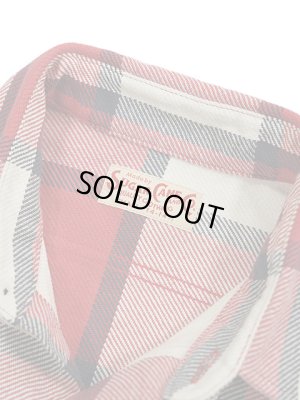 画像8: 【 SUGAR CANE（シュガーケン） 】　ツイルチェックワークシャツ [ L/S TWILL CHECK WORK SHIRT ] [ RED ]