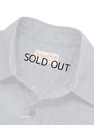 画像9: 【 SUGAR CANE（シュガーケン） 】 L/S CHAMBRAY EMB'D WORK SHIRTS [ General Motor Line ] [ BLUE ]