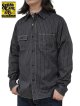 【 SUGAR CANE（シュガーケン） 】　【 8.5oz. 】 BLACK WABASH STRIPE WORK SHIRTS [ FICTION ROMANCE ]