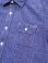 画像4: 【 SUGAR CANE Light（シュガーケンライト） 】　七分袖コットンリネンシャンブレーワークシャツ　[3/4 SLEEVE WORK SHIRT]　[ BLUE ]