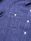 画像5: 【 SUGAR CANE Light（シュガーケンライト） 】　七分袖コットンリネンシャンブレーワークシャツ　[3/4 SLEEVE WORK SHIRT]　[ BLUE ]