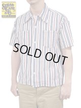 【 SUGAR CANE（シュガーケン） 】 ハートストライプオープンカラーシャツ [ Heart Stripe Open Shirt ] 
