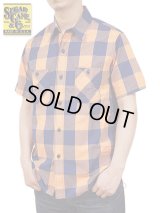 【 SUGAR CANE（シュガーケン） 】 半袖ブロックチェックワークシャツ [ BLOCK CHECK WORK SHIRTS ] 【 メール便可 】