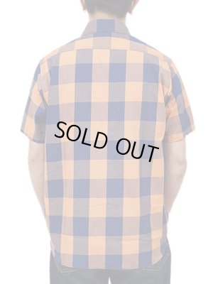 画像2: 【 SUGAR CANE（シュガーケン） 】 半袖ブロックチェックワークシャツ [ BLOCK CHECK WORK SHIRTS ] 【 メール便可 】