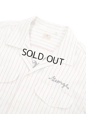 画像3: 【 SUGAR CANE（シュガーケン） 】 半袖コークストライプワークシャツ [ COKE STRIPE WORK SHIRTS ] [ OFF WHITE ]