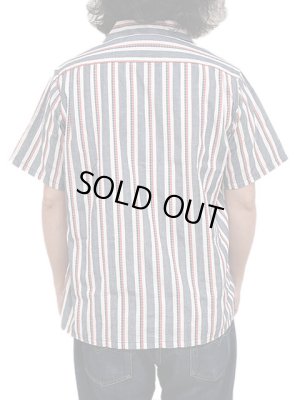 画像2: 【 SUGAR CANE（シュガーケン） 】 ハートストライプオープンカラーシャツ [ Heart Stripe Open Shirt ] [ NAVY ]