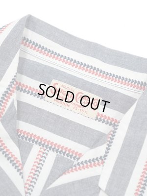 画像8: 【 SUGAR CANE（シュガーケン） 】 ハートストライプオープンカラーシャツ [ Heart Stripe Open Shirt ] [ NAVY ]