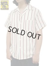 【 SUGAR CANE（シュガーケン） 】 ハートストライプオープンカラーシャツ [ Heart Stripe Open Shirt ] [ OFF WHITE ] 【 メール便可 】