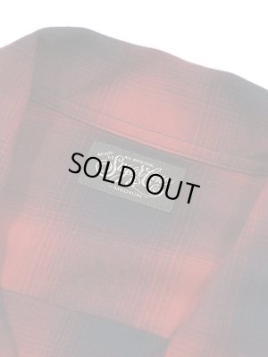 画像7: 【 SUGAR CANE（シュガーケン） 】 レーヨンオンブレーチェックシャツ [ RAYON OMBRE CHECK OPEN SHIRTS ] [ RED ] 【 メール便可 】