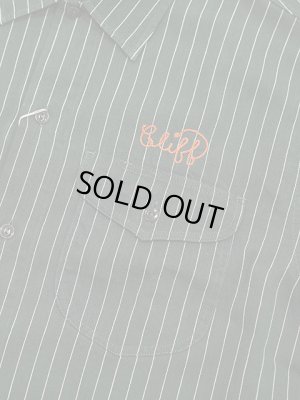 画像4: 【 SUGAR CANE（シュガーケン） 】 半袖コークストライプワークシャツ [ COKE STRIPE WORK SHIRTS ] [ GREEN ]