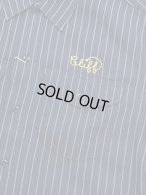 画像4: 【 SUGAR CANE（シュガーケン） 】 半袖コークストライプワークシャツ [ COKE STRIPE WORK SHIRTS ] [ NAVY ]