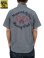 画像1: 【 SUGAR CANE（シュガーケン） 】　半袖シャンブレーワークシャツ [ CHAIN EMBROIDERED ] [ BOXING CLUB ] [ BLUE ] 【 メール便可 】 (1)