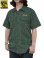 画像1: 【 SUGAR CANE（シュガーケン） 】 半袖コークストライプワークシャツ [ COKE STRIPE WORK SHIRTS ] [ GREEN ] (1)