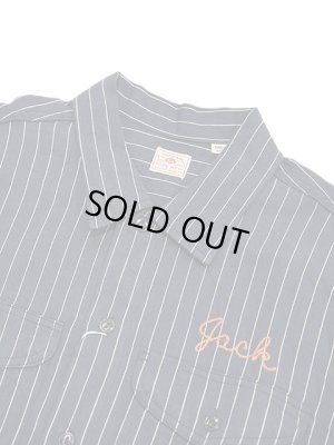 画像3: 【 SUGAR CANE（シュガーケン） 】 半袖コークストライプワークシャツ [ COKE STRIPE WORK SHIRTS ] [ NAVY ]