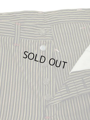 画像5: 【 SUGAR CANE（シュガーケン） 】 【 11oz. 】  BROWN LIBERTY STRIPE WORK PANTS ] [ FICTION ROMANCE ]