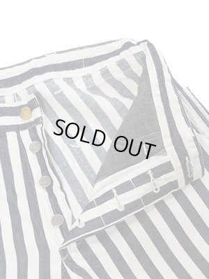 画像6: 【 HEAD LIGHT x SUGAR CANE (ヘッドライト x シュガーケーン) 】 【 7oz. 】 デッドストックヒッコリーストライプワークパンツ [ NOS 7oz. 1/2" INDIGO STRIPE WORK PANTS ]