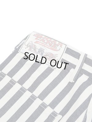 画像9: 【 HEAD LIGHT x SUGAR CANE (ヘッドライト x シュガーケーン) 】 【 7oz. 】 デッドストックヒッコリーストライプワークパンツ [ NOS 7oz. 1/2" INDIGO STRIPE WORK PANTS ]