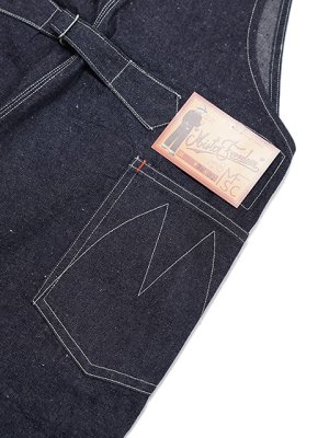 画像10: 【 SUGAR CANE × Mister Freedom（シュガーケン × ミスターフリーダム） 】 11oz BLUE DENIM ”PLACER” Overalls [ One Wash ] [ MFSC ]