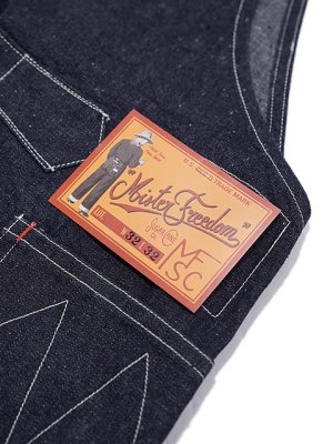 画像11: 【 SUGAR CANE × Mister Freedom（シュガーケン × ミスターフリーダム） 】 11oz BLUE DENIM ”PLACER” Overalls [ One Wash ] [ MFSC ]