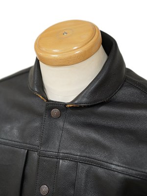 画像5: 【 SUGAR CANE×Mister Freedom 】 COWHIDE LEATHER Ranch Blouse [ Made in U.S.A. ] [ Sportsman ]