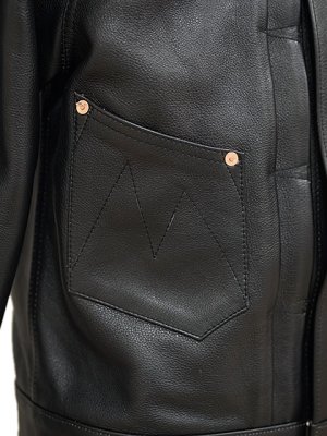 画像7: 【 SUGAR CANE×Mister Freedom 】 COWHIDE LEATHER Ranch Blouse [ Made in U.S.A. ] [ Sportsman ]