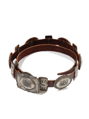 画像8: 【 Eugene Charley（ユージンチャーリー） 】 スタンプワークコンチョベルト [ Concho Belt ] [ NAVAJO ]