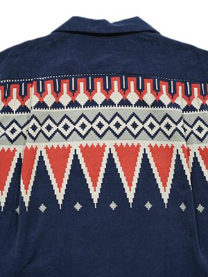 画像6: 【 STYLE EYES（スタイルアイズ） 】 コーデュロイオープンカラーシャツ [ Corduroy Sports Shirt ] [ GUATEMALA ] [ NAVY ]