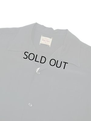 画像3: 【 STYLE EYES（スタイルアイズ） 】　レーヨンボーリングシャツ　[ RAYON BOWLING SHIRT ] [ PLAIN ] [ BLACK ] 【 メール便可 】