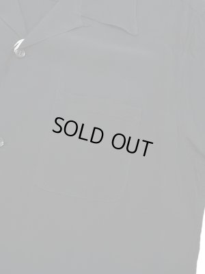 画像4: 【 STYLE EYES（スタイルアイズ） 】　レーヨンボーリングシャツ　[ RAYON BOWLING SHIRT ] [ PLAIN ] [ BLACK ] 【 メール便可 】