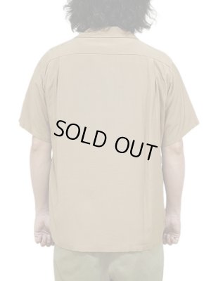 画像2: 【 STYLE EYES（スタイルアイズ） 】　レーヨンボーリングシャツ　[ RAYON BOWLING SHIRT ] [ PLAIN ] [ LIGHT BROWN ] 【 メール便可 】