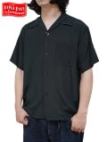 【 STYLE EYES（スタイルアイズ） 】　レーヨンボーリングシャツ　[ RAYON BOWLING SHIRT ] [ PLAIN ] [ BLACK ] 【 メール便可 】