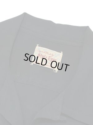 画像7: 【 STYLE EYES（スタイルアイズ） 】　レーヨンボーリングシャツ　[ RAYON BOWLING SHIRT ] [ PLAIN ] [ BLACK ] 【 メール便可 】