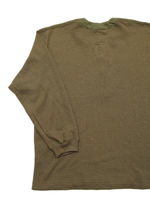 画像4: 【 GYPSY & SONS（ジプシー&サンズ） 】　ウール混ヘンリーネックサーマル　[ WOOL CLASSIC HENRY INNER ] [ KHAKI ] 【 メール便可 】