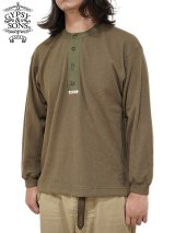 【 GYPSY & SONS（ジプシー&サンズ） 】　ウール混ヘンリーネックサーマル　[ WOOL CLASSIC HENRY INNER ] [ KHAKI ] 【 メール便可 】