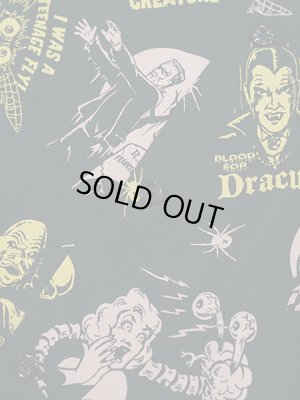 画像5: 【 STAR OF HOLLYWOOD×VINCE RAY（スターオブハリウッド×ヴィンスレイ） 】　L/S OPEN SHIRTS　[ THE MONSTERS ] [ BLACK ]