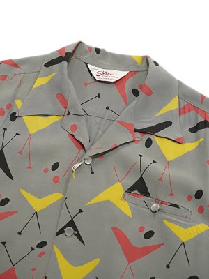 画像3: 【 STAR OF HOLLYWOOD（スターオブハリウッド） 】　L/S OPEN SHIRTS　[ ATOMIC ] [ GRAY ]