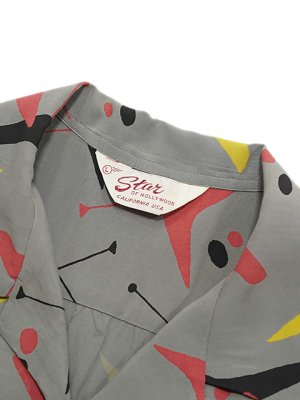 画像8: 【 STAR OF HOLLYWOOD（スターオブハリウッド） 】　L/S OPEN SHIRTS　[ ATOMIC ] [ GRAY ]