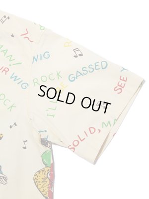 画像4: 【 STAR OF HOLLYWOOD（スターオブハリウッド） 】　半袖コットンオープンカラーシャツ　[ KING OF ROCK'N'ROLL ]