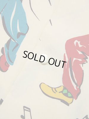 画像6: 【 STAR OF HOLLYWOOD（スターオブハリウッド） 】　半袖コットンオープンカラーシャツ　[ KING OF ROCK'N'ROLL ]