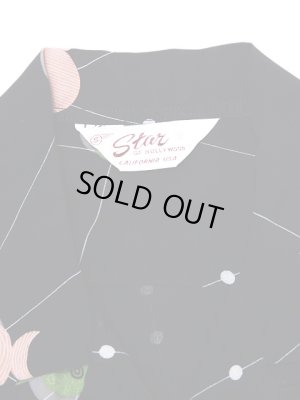 画像8: 【 STAR OF HOLLYWOOD（スターオブハリウッド） 】　半袖レーヨンオープンカラーシャツ　[ ATOMIC FISH ]