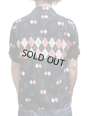 画像2: 【 STAR OF HOLLYWOOD（スターオブハリウッド） 】　S/S OPEN SHIRTS　[ ARGYLE ]