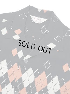 画像3: 【 STAR OF HOLLYWOOD（スターオブハリウッド） 】　S/S OPEN SHIRTS　[ ARGYLE ]